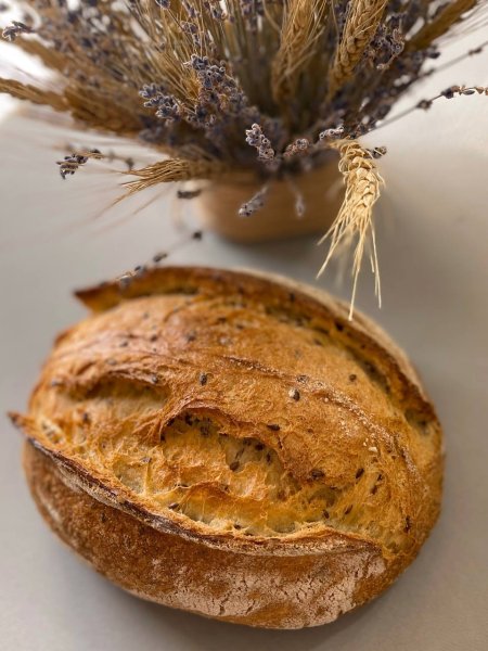 Хлеб "Фермерский" с жареным льном | Истринская Сыроварня ОЛЕГА СИРОТЫ